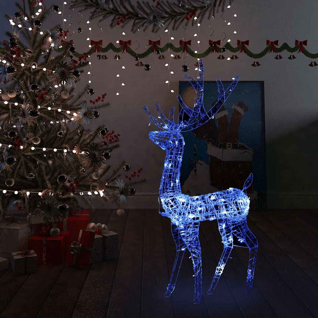vidaXL Reindeer Christmas Decoration LEDs Pre-Lit Christmas Lighting Acrylic