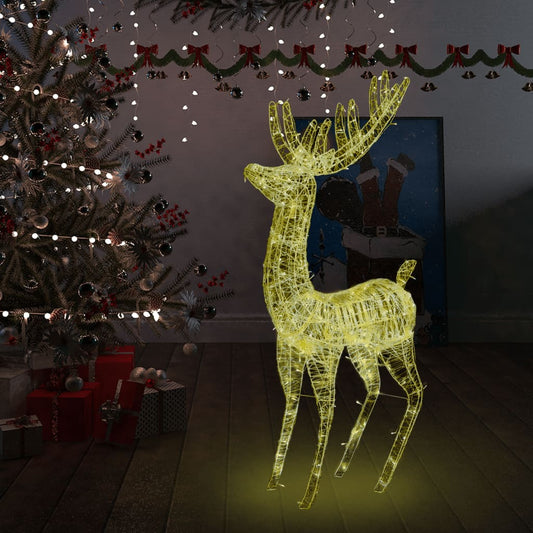 vidaXL Reindeer Christmas Decoration LEDs Pre-Lit Christmas Lighting Acrylic