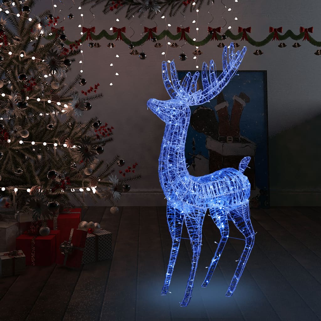 vidaXL Reindeer Christmas Decoration LEDs Pre-Lit Christmas Lighting Acrylic