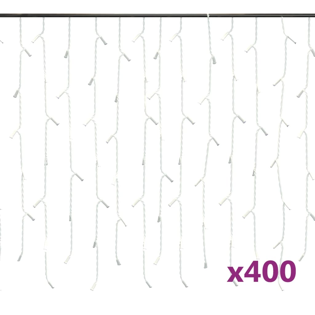 vidaXL Christmas Lighting Outdoor Xmas LED Curtain Icicle Lights with 8 Models
