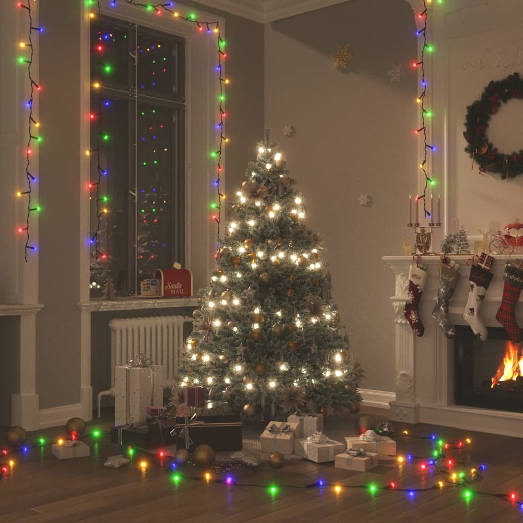 vidaXL Light String Christmas Lighting Fairy Lights with 8 Effects and LEDs