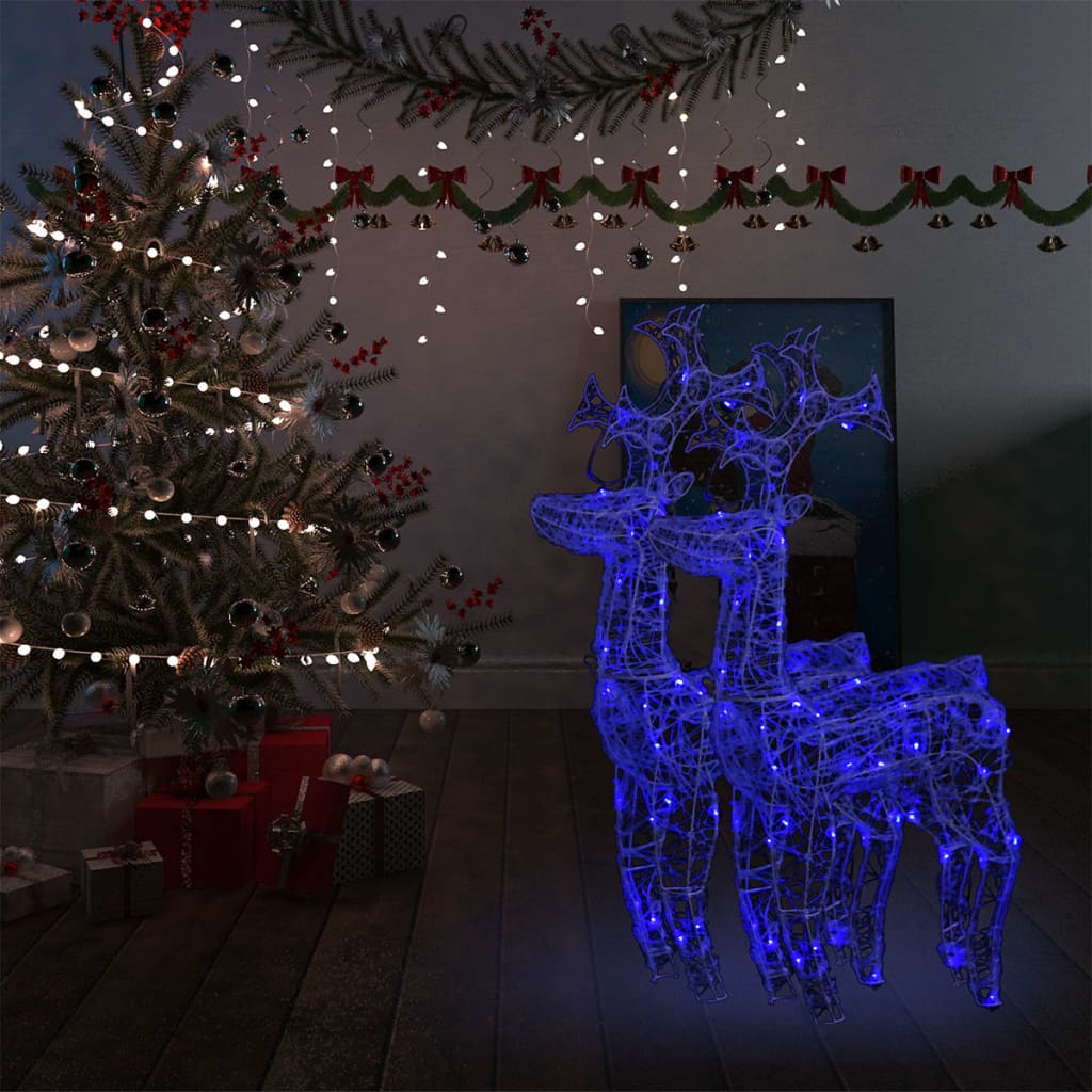 vidaXL Reindeer Christmas Decoration LEDs Pre-Lit Christmas Lighting Acrylic