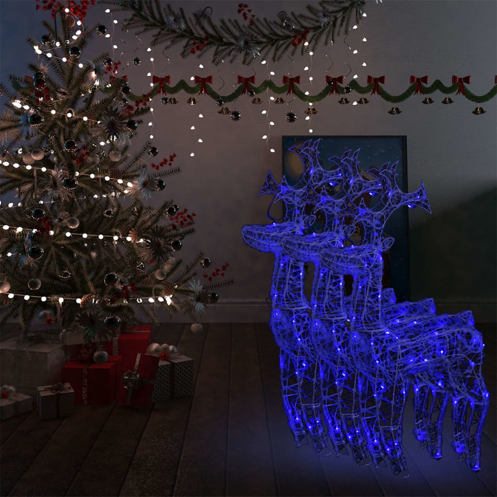 vidaXL Reindeer Christmas Decoration LEDs Pre-Lit Christmas Lighting Acrylic