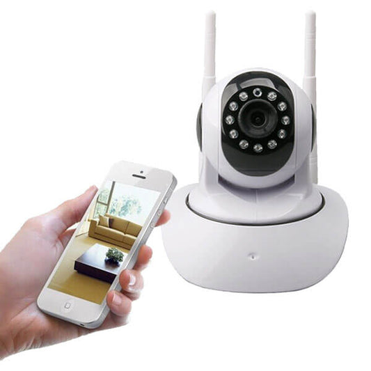 Mobile WiFi camera with 2 antennas