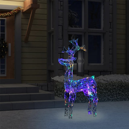 vidaXL Reindeer Christmas Decoration LEDs Pre-Lit Christmas Lighting Acrylic