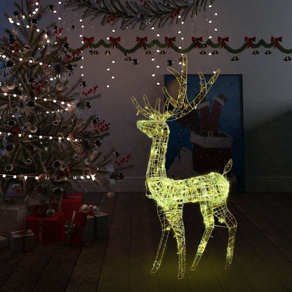 vidaXL Reindeer Christmas Decoration LEDs Pre-Lit Christmas Lighting Acrylic