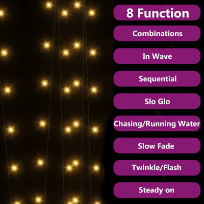 vidaXL Solar Fairy Lights Christmas Lighting Decoration LED String Lights