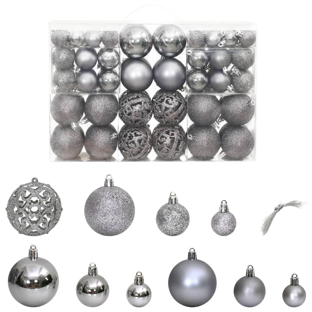 vidaXL Christmas Ball 100 Piece Ornament for Christmas Tree Holiday Xmas Ball-3