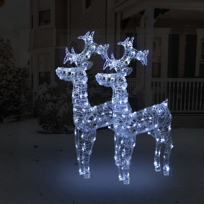 vidaXL Reindeer Christmas Decoration LEDs Pre-Lit Christmas Lighting Acrylic