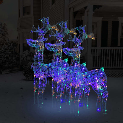 vidaXL Reindeer Christmas Decoration LEDs Pre-Lit Christmas Lighting Acrylic