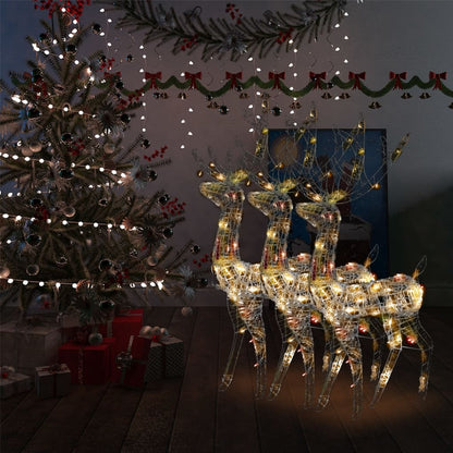 vidaXL Reindeer Christmas Decoration LEDs Pre-Lit Christmas Lighting Acrylic