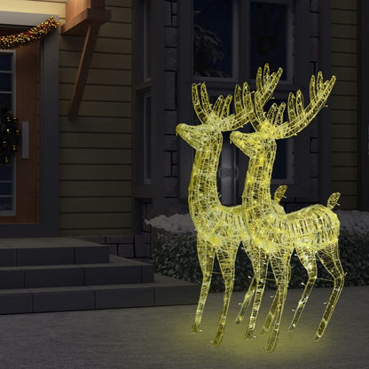 vidaXL Reindeer Christmas Decoration LEDs Pre-Lit Christmas Lighting Acrylic