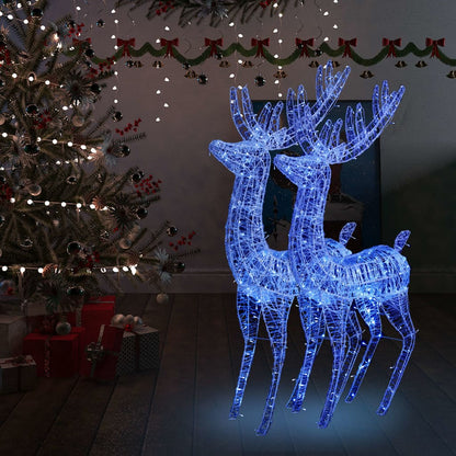vidaXL Reindeer Christmas Decoration LEDs Pre-Lit Christmas Lighting Acrylic