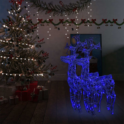 vidaXL Reindeer Christmas Decoration LEDs Pre-Lit Christmas Lighting Acrylic