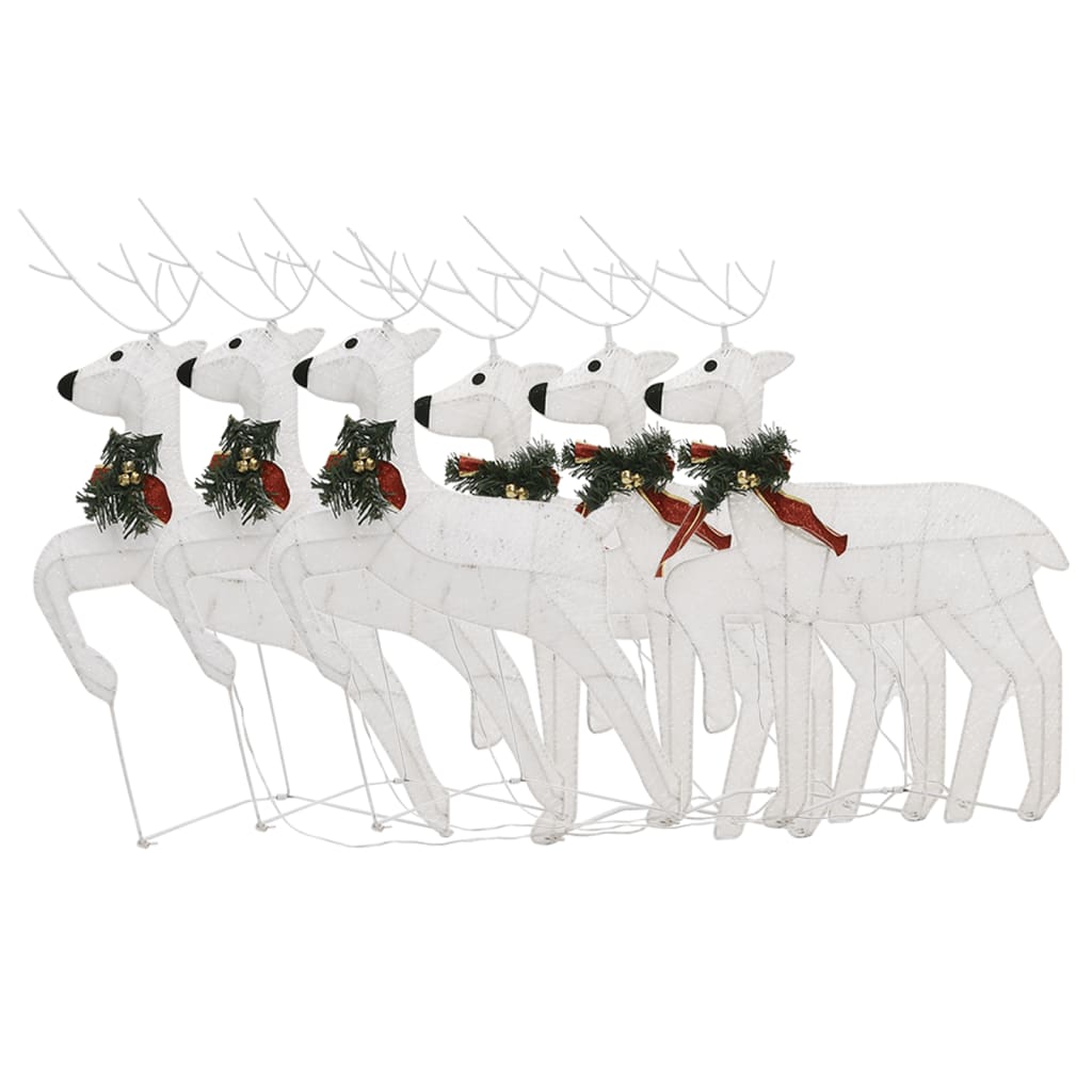 vidaXL Christmas Reindeers Decoration Christmas Lighting Display with LEDs