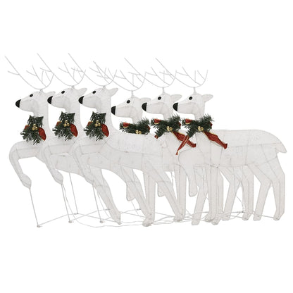 vidaXL Christmas Reindeers Decoration Christmas Lighting Display with LEDs