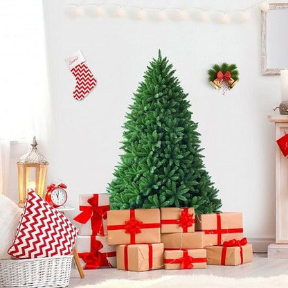 5 Feet Artificial Fir Christmas Tree with LED Lights and 600 Branch Tips